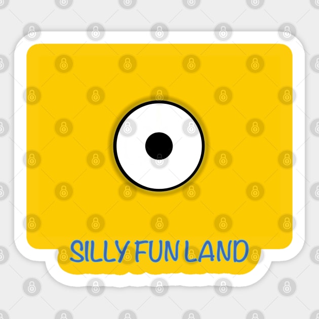 MINI YELLOW SILLY Sticker by LuckYA